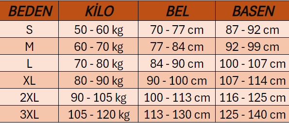 Size Table